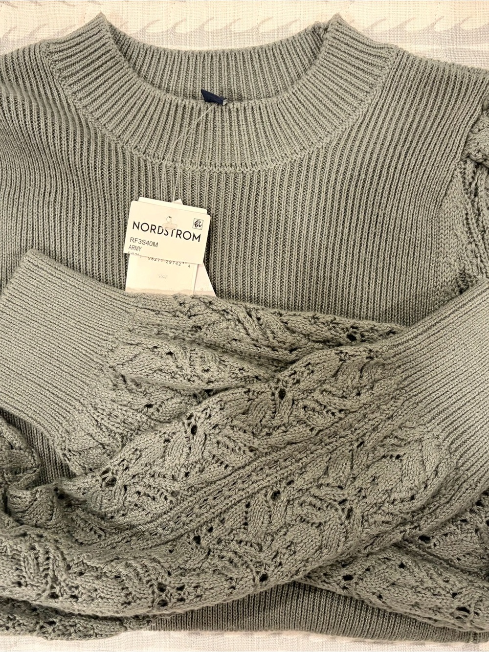 Splendid Sage Green Crewneck Sweater